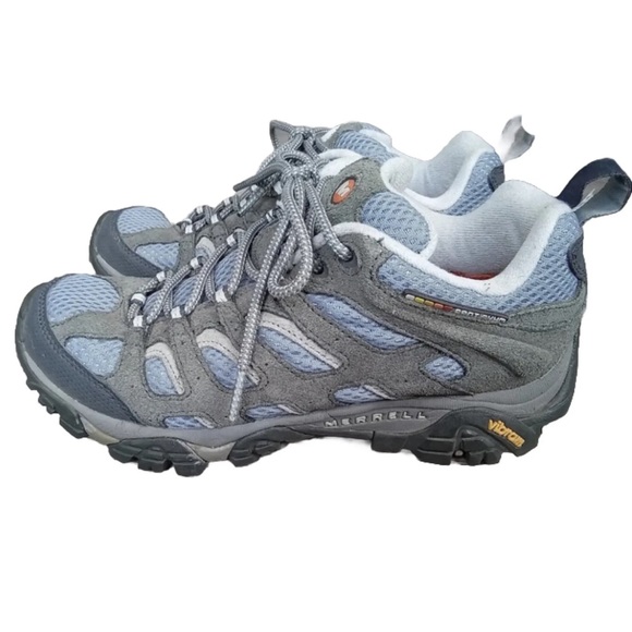 Merrell Women's Moab Ventilator Smore Hiking Shoe Size 7 Blue Gray Vibram J87762 - Picture 5 of 13
